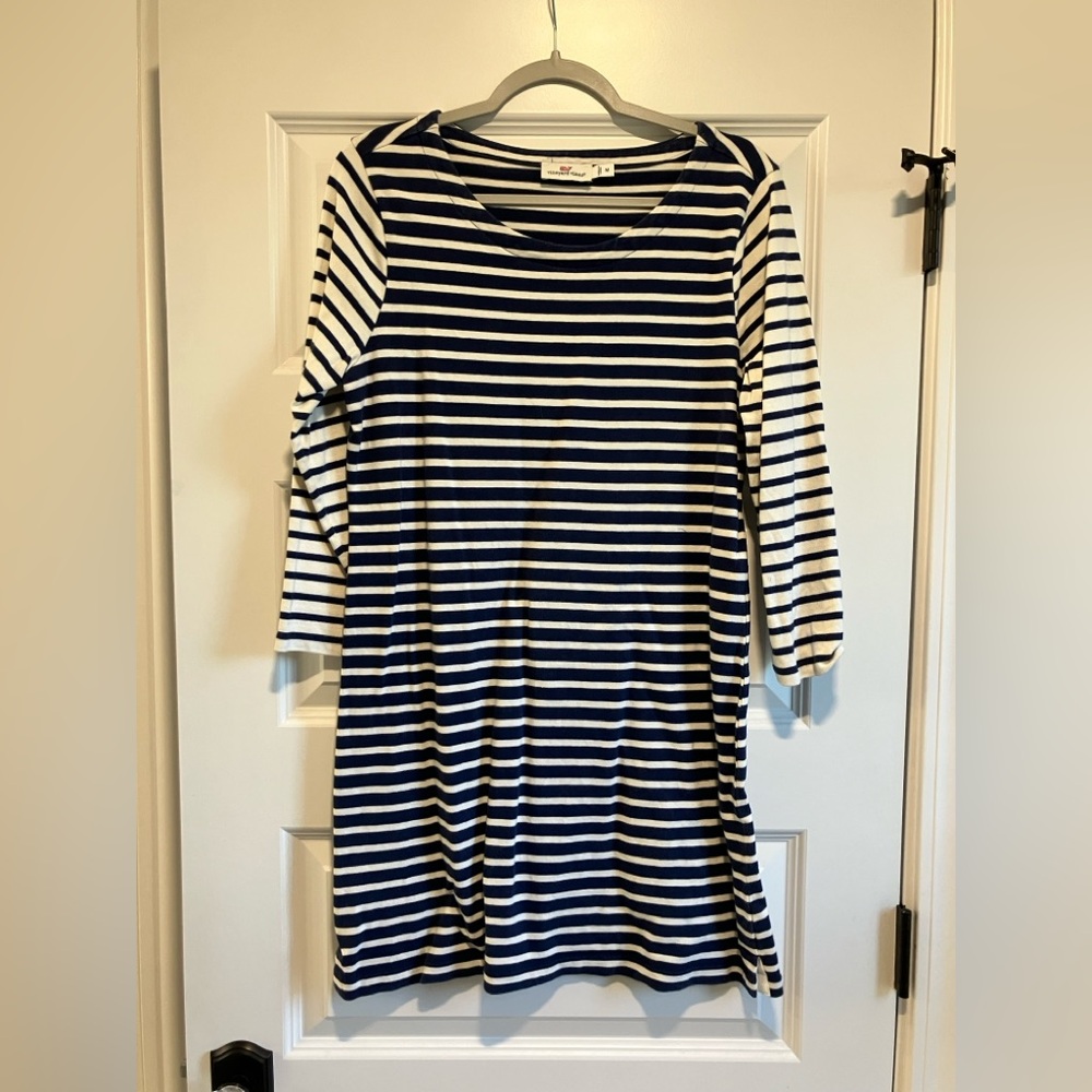 Vineyard Vines Classic Striped Long Sleeve Dress